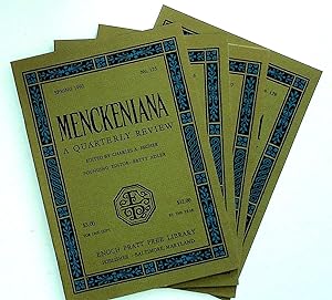 Menckeniana: A Quarterly Review. 4 issues from 1993: Spring, Summer, Fall, and Winter