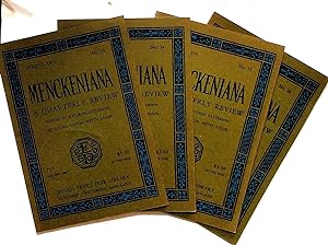 Menckeniana: A Quarterly Review. 4 issues from 1975: Spring, Summer, Fall, and Winter