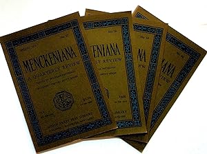 Menckeniana: A Quarterly Review. 4 issues from 1976: Spring, Summer, Fall, and Winter