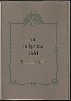 From the Type Cases Labeled Miscellaneous