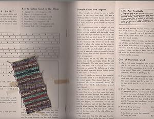 Warp and Weft. Sewing Hobbyist's Magazine complete with original Samples Volume lX Numbers 7 thru...