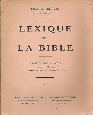 Lexique de la Bible
