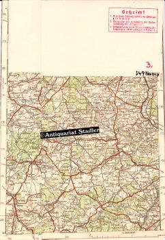 Übersichtskarte von Mitteleuropa. Blatt J 49 Nancy.