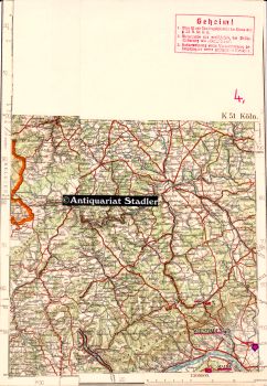 Übersichtskarte von Mitteleuropa. Blatt K 51 Köln.