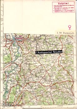 Übersichtskarte von Mitteleuropa. Blatt L 50 Darmstadt.