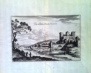 [Estampe]. Prosp. dess Schlosses de Bourbon l'Archambaut. [Gravure à l'eau-forte].