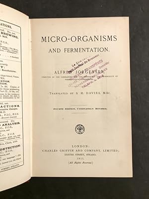 Micro-organisms and fermentation. Translated by S. H. Davies.