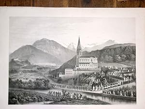 [Estampe]. Manifestation religieuse et nationale à Notre-Dame de Lourdes. (Le 6 octobre 1872). [L...