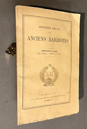 Association amicale des anciens barbistes. Annuaire de 1860. 11° année tome V n°4.