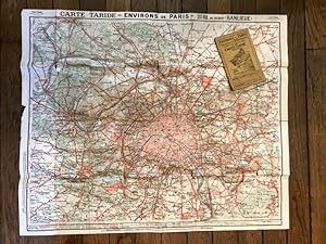 Carte Taride - Environs de Paris dans un rayon de 20 kilomètres (Banlieue).