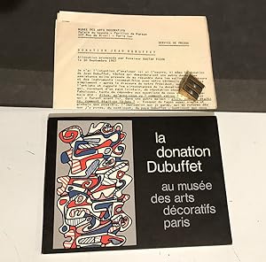 [Catalogue]. La Donation Dubuffet au musée des Arts Décoratifs.