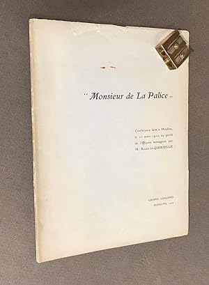 "Monsieur de La Palice". Conférence faite à Moulins le 10 mars 1910.