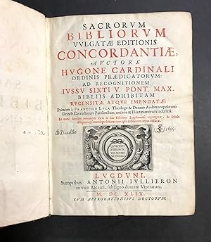Sacrorum bibliorum vulgatae editionis concordantiae. Bibliis adhibitam recensitae atque emendatae...