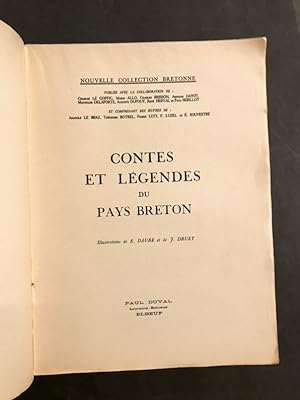 Contes et légendes du pays breton. Illustrations de J. Druet.
