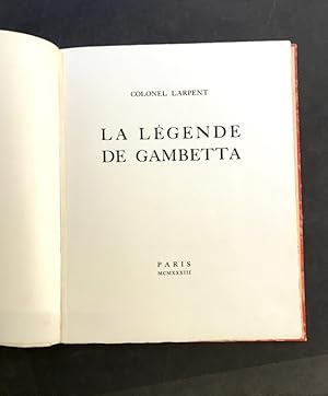 La légende de Gambetta.