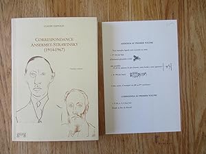 Correspondance Ernest Ansermet-Igor Stawinsky (1914-1967), premier volume