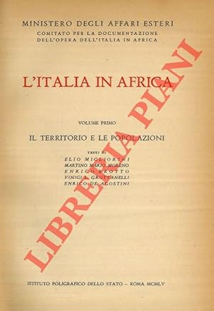 L'Italia in Africa. Volume primo. Il territorio e le popolazioni.