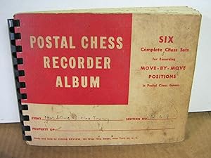 Postal Chess Recorder Album Six Complete Chess Sets for Recording Move By Move Positions in Posta...