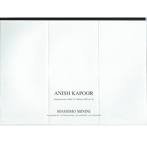 Anish Kapoor - a collection of 6 announcements