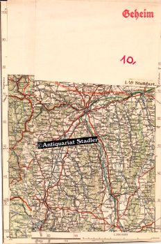 Übersichtskarte von Mitteleuropa. Blatt L 49 Stuttgart.