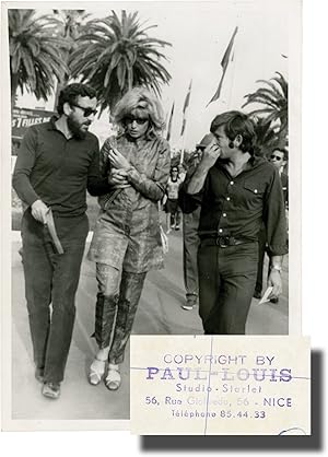 Louis Malle, Monica Vitti, and Roman Polanski at the 1968 Cannes Film Festival (Original Photograph)