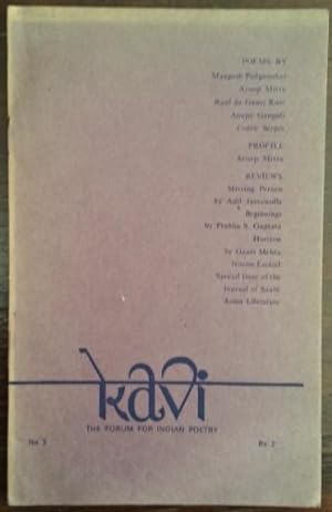 Kavi Nr. 3. The Forum for Indian Poetry.
