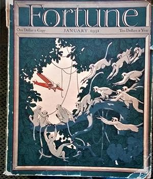 FORTUNE MAGAZINE, January 1931: art work by Roderick D. Mackenzie