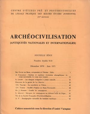 Antiquités nationales et internationales 1970 n° 9-10/ sommaire : lwoff : les abaques integrales ...