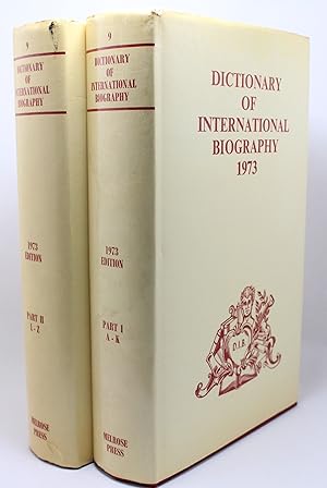 DICTIONARY OF INTERNATIONAL BIOGRAPHY VOLUME NINE