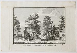 Het Dorp 't Nieuwland op St. Joosland. 1745.
