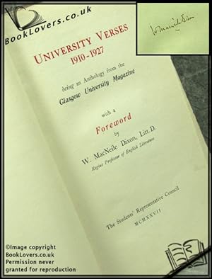 University Verses 1910 - 1927