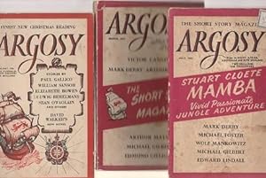 Argosy Magazine 1957 : March, Vol. Xviii No. 3. & July, Vol. Xviiii No. 7. 1956, January, Vol. Xv...