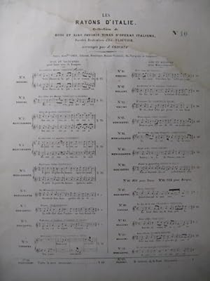 ROSSINI G. C'est bien Lui Chant Piano 1842