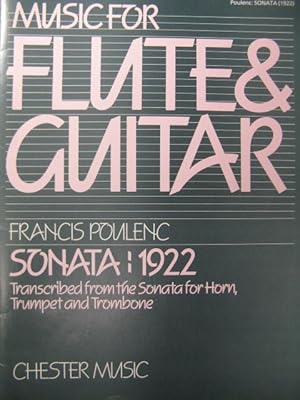 POULENC Francis Sonata 1922 Flute Guitare 1989