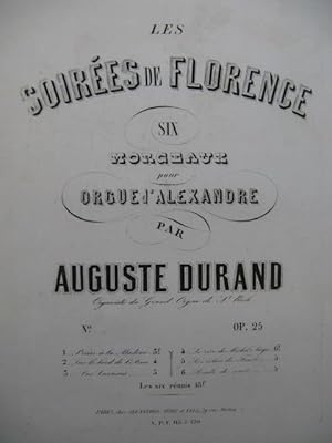 DURAND Auguste Prière à La Madone Orgue XIXe