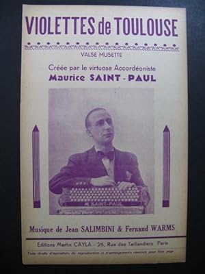 SAINT PAUL Maurice Violettes de Toulouse Accordéon