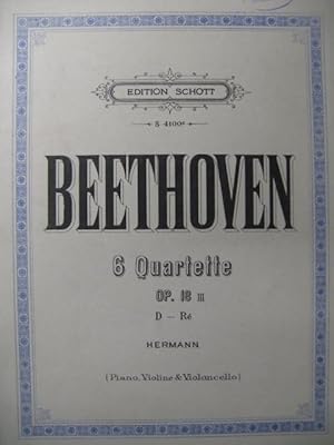 BEETHOVEN Quatuor No 3 Piano Violon Violoncelle