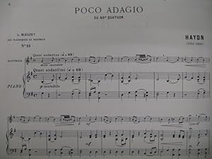 HAYDN Joseph Poco Adagio Hautbois Piano 1947