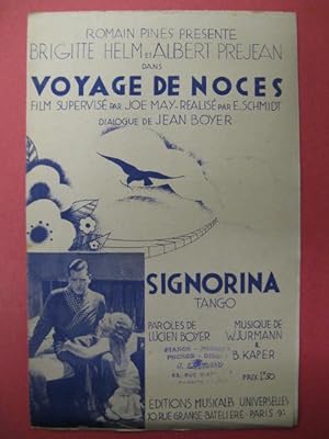 Signorina Voyage de Noces Chant 1932