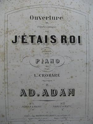 ADAM Adolphe Si j'étais Roi Ouverture Piano 4 mains XIXe