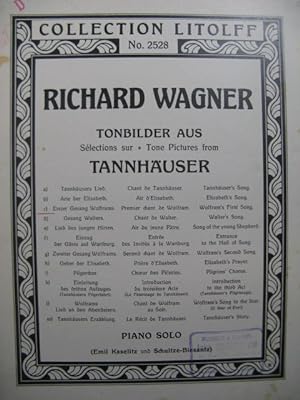 WAGNER Richard Erster Gesang Wolframs Piano