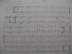 WOLFRAMM CARON Gustave Valses Quadrilles Manuscrit Piano 4 mains ca1850