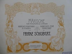 SCHUBERT Franz Märsche Marches Piano 4 mains? 1901