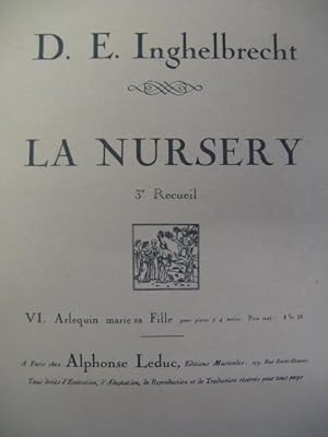 INGHELBRECHT D. E. Arlequin Piano 4 mains 1920