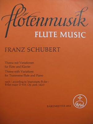 SCHUBERT Franz Thema mit Variationen Piano Flute