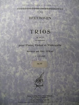 BEETHOVEN Trios Vol 3 Piano Violon Violoncelle?