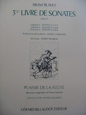 BLAVET Michel 3e Livre de Sonates Vol 3 Flute Piano ou Clavecin