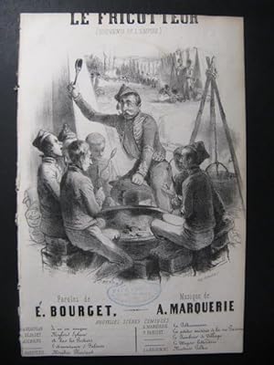 MARQUERIE A. Le Fricotteur Chant Guitare ca1830