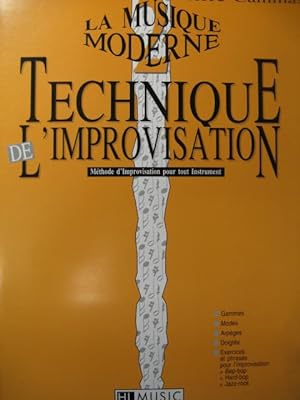 GALAS / CAMMAS Technique de l'Improvisation Tout Instrument 1992