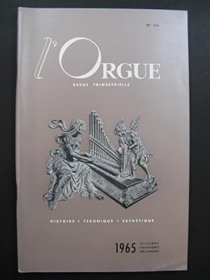 L'Orgue Revue Trimestrielle No 116 1965